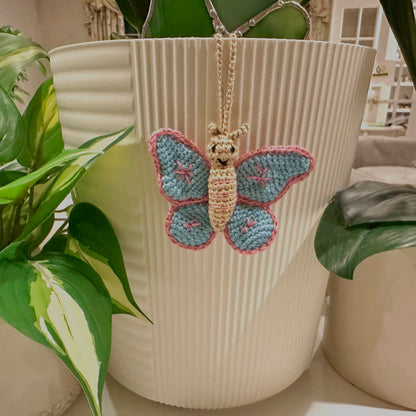 Butterfly Amigurumi - Mini - Handmade Crochet Bag Charm