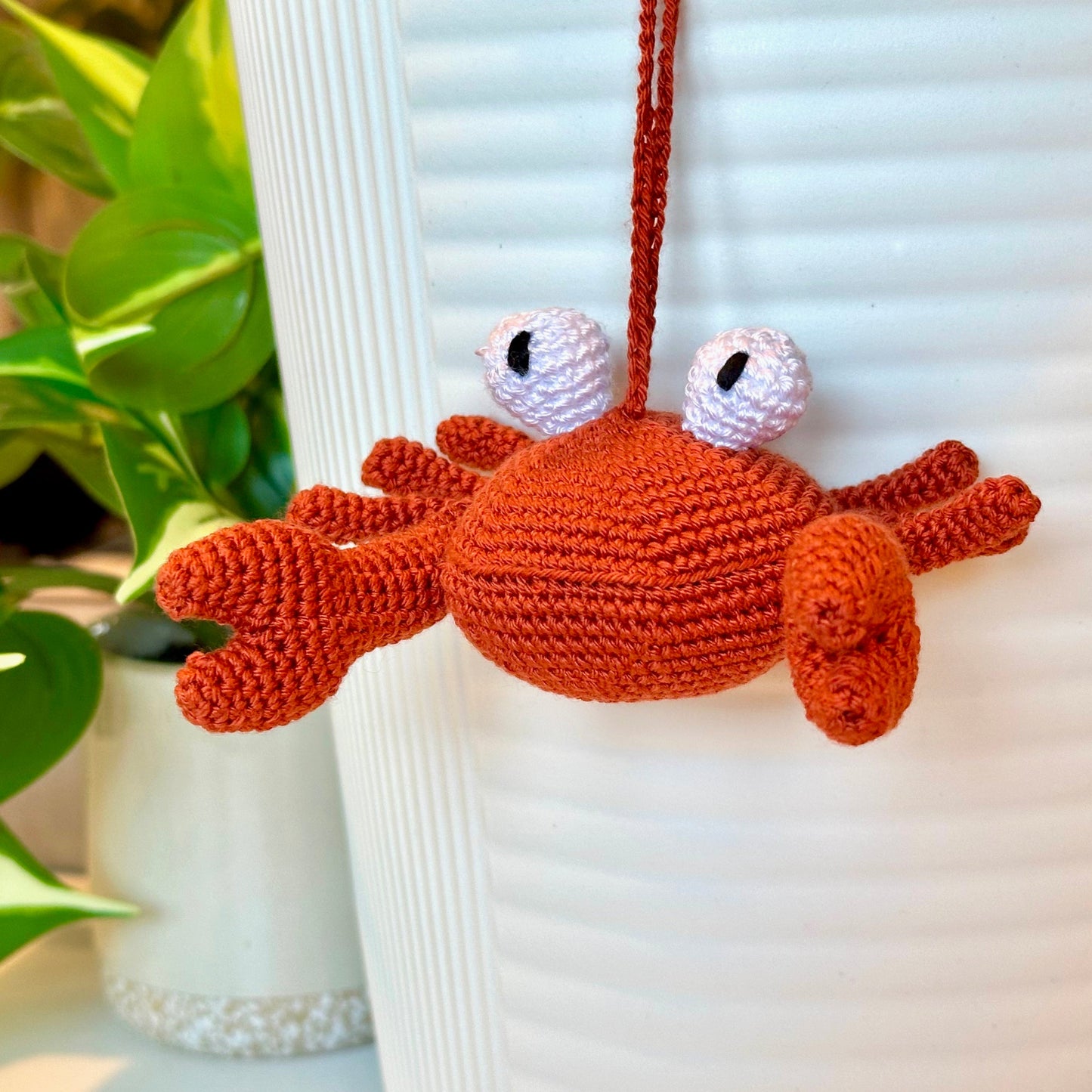 Crab Amigurumi - Handmade Crochet Plush Charm