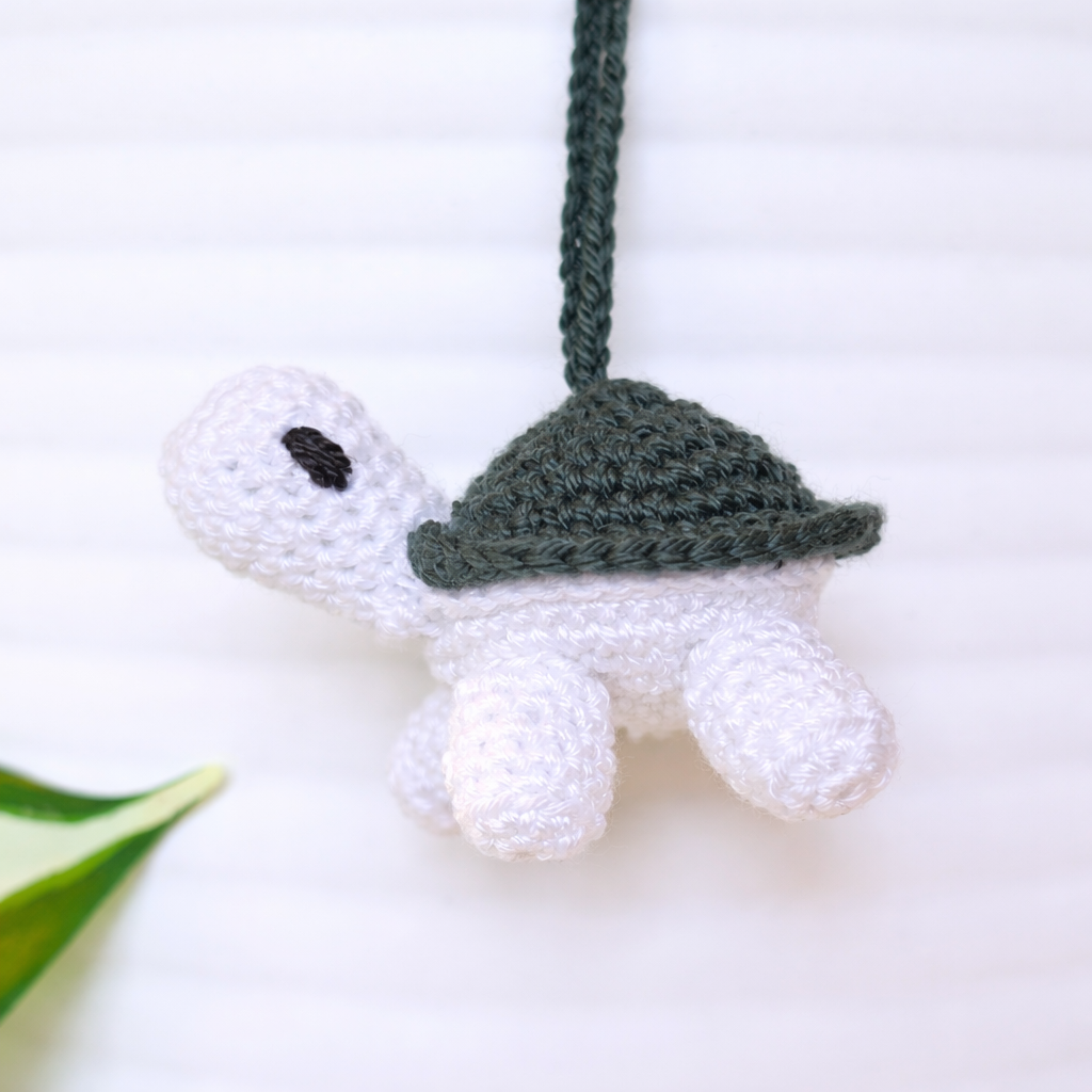Turtle Amigurumi - Micro - Handmade Crochet Plush Keychain