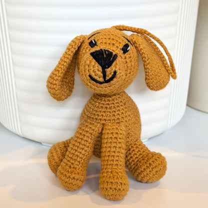 Cocker Spaniel Dog Sitting Crochet Plush