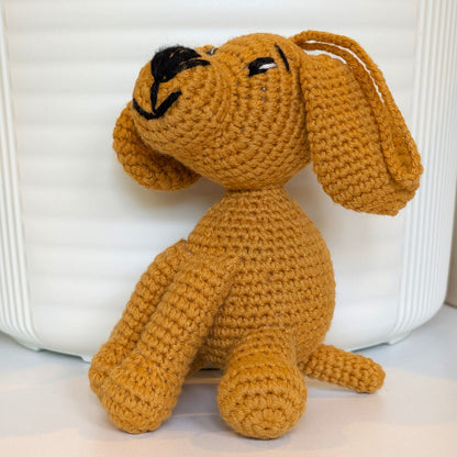 Cocker Spaniel Dog Sitting Crochet Plush