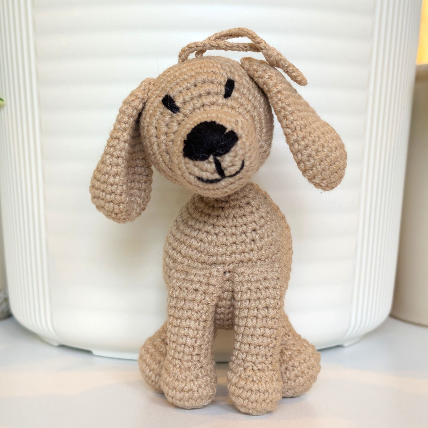 Cocker Spaniel Dog Sitting Crochet Plush