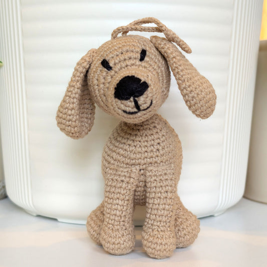 Cocker Spaniel Dog Sitting Crochet Plush
