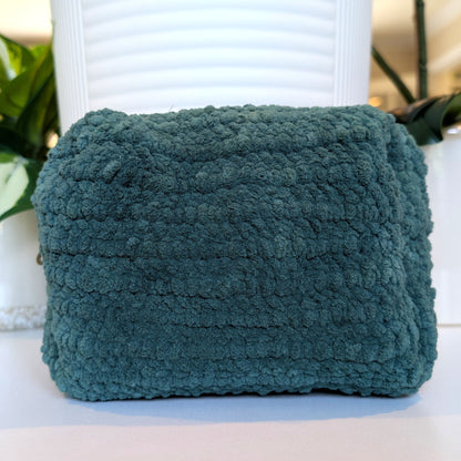 Cosmetic Bags (Gray Satin Interior) - Medium