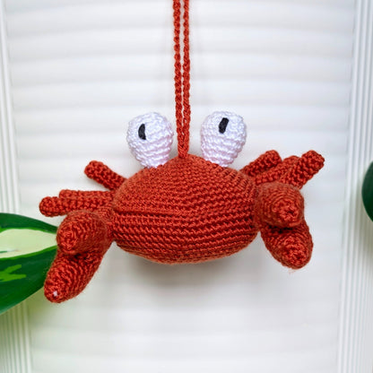 Crab Amigurumi - Handmade Crochet Plush Charm