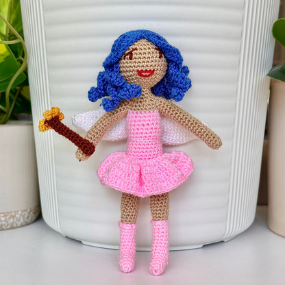 Fairy Doll in Stockings - Crochet Amigurumi