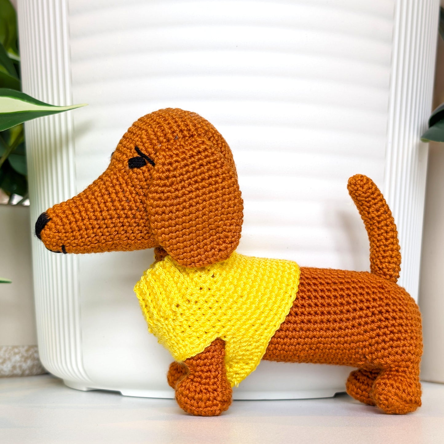 Dachshund Dog (Standard) Crochet Plush - Ginger