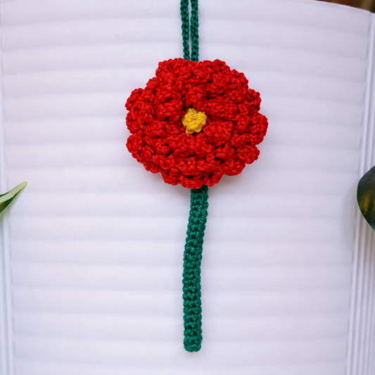 Dahlia Burlesca Flower - Crochet Amigurumi Charm