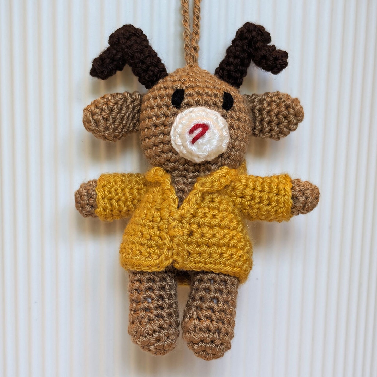Deer in Hooded Jacket Amigurumi - Mini - Crochet Bag Charm