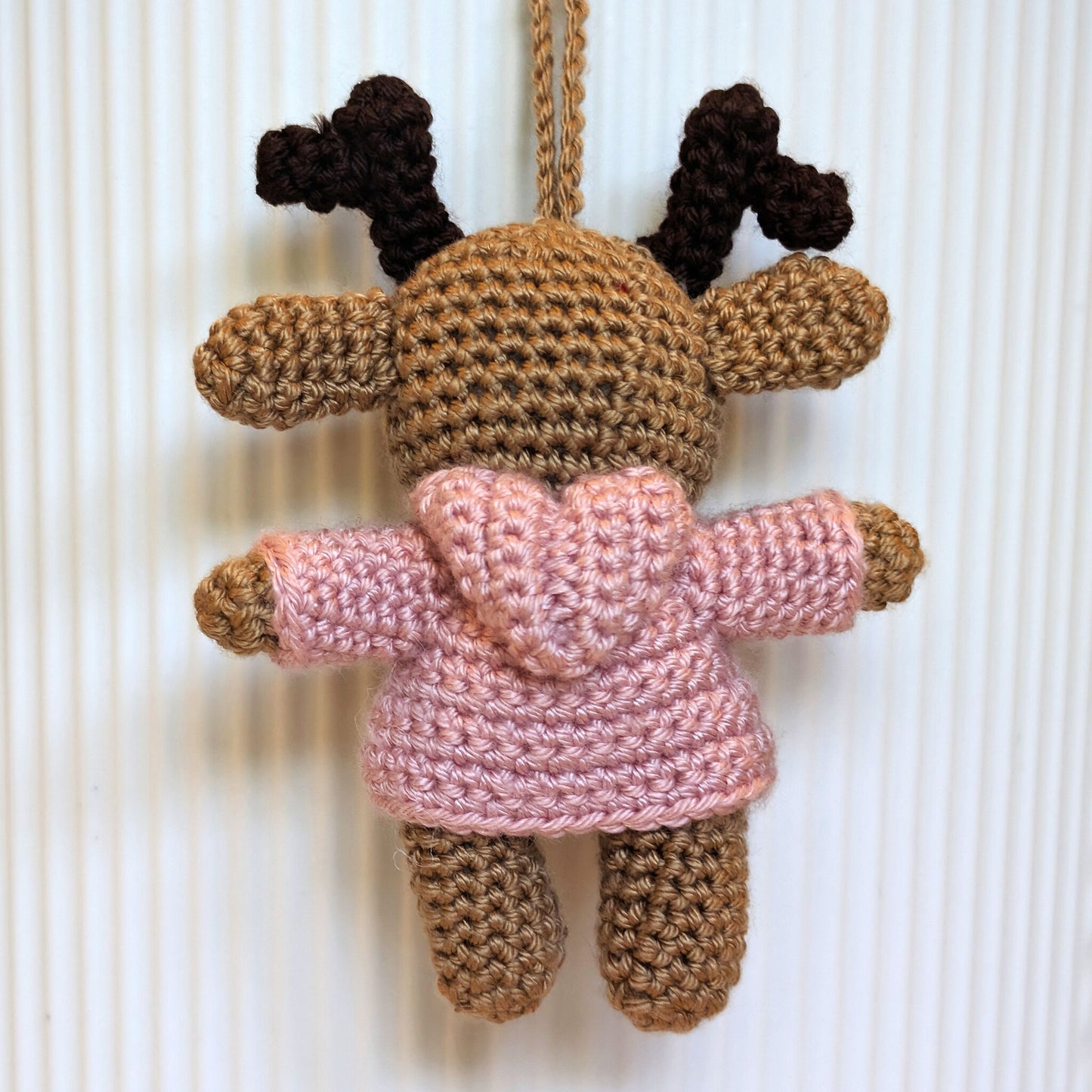 Deer in Hooded Jacket Amigurumi - Mini - Crochet Bag Charm