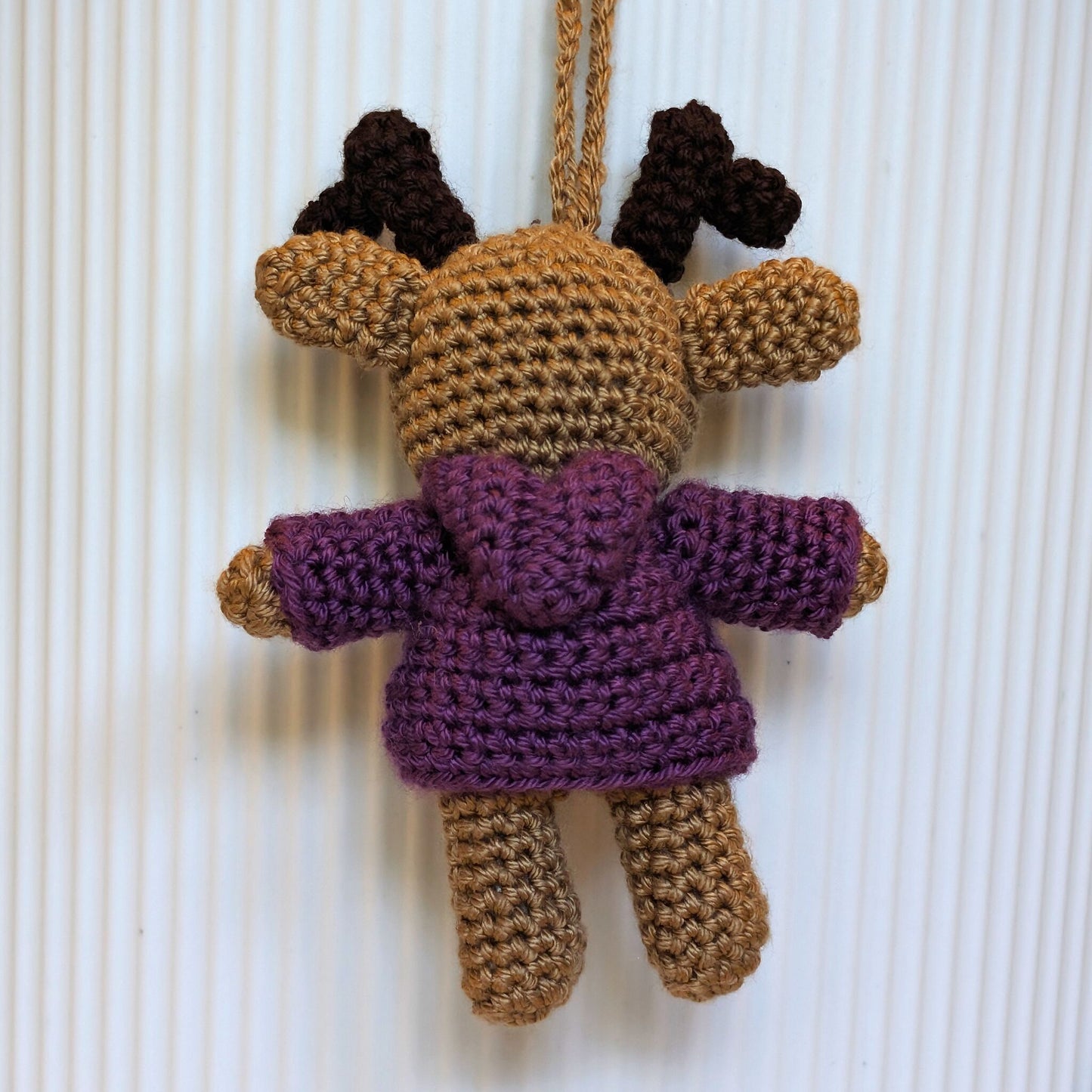 Deer in Hooded Jacket Amigurumi - Mini - Crochet Bag Charm