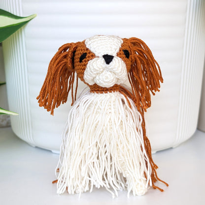 Cavalier King Charles Spaniel Dog Amigurumi - Crochet Plushie