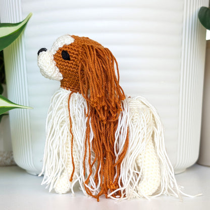 Cavalier King Charles Spaniel Dog Amigurumi - Crochet Plushie