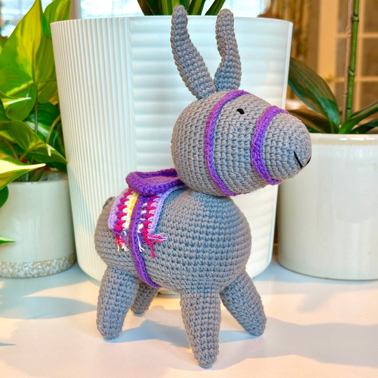 Andalusian Donkey - LG Crochet Plush