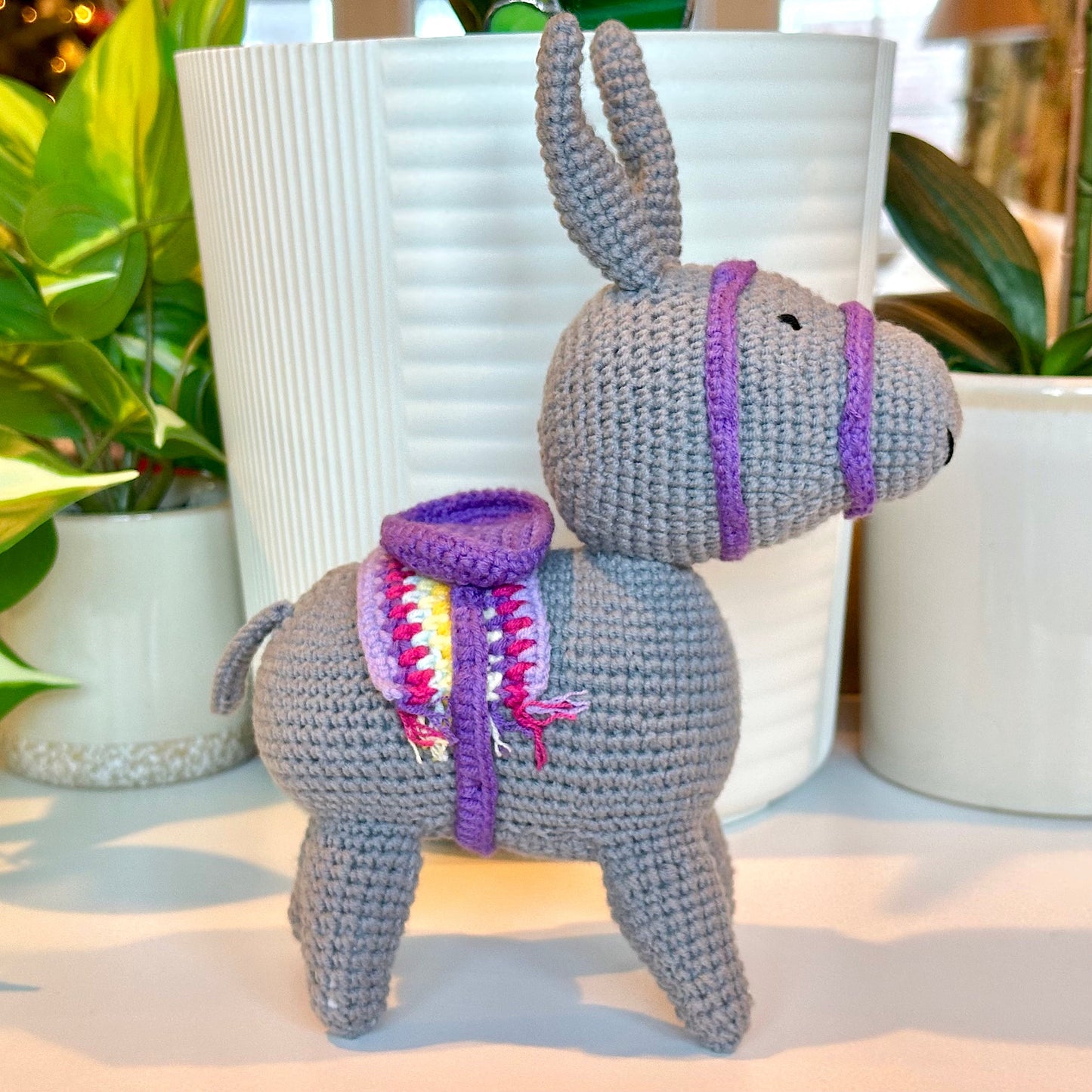 Andalusian Donkey - LG Crochet Plush