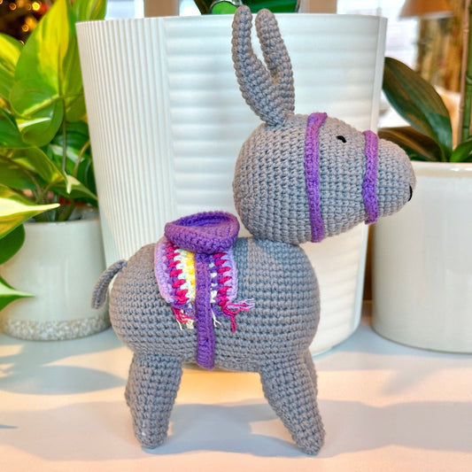 Andalusian Donkey - LG Crochet Plush