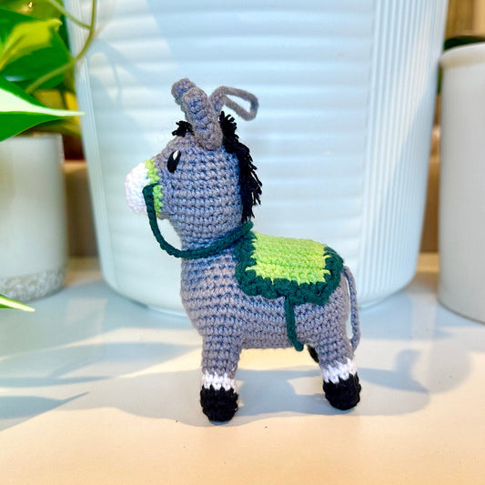 Donkey Amigurumi - Mini/Small - Crochet Plush Charm