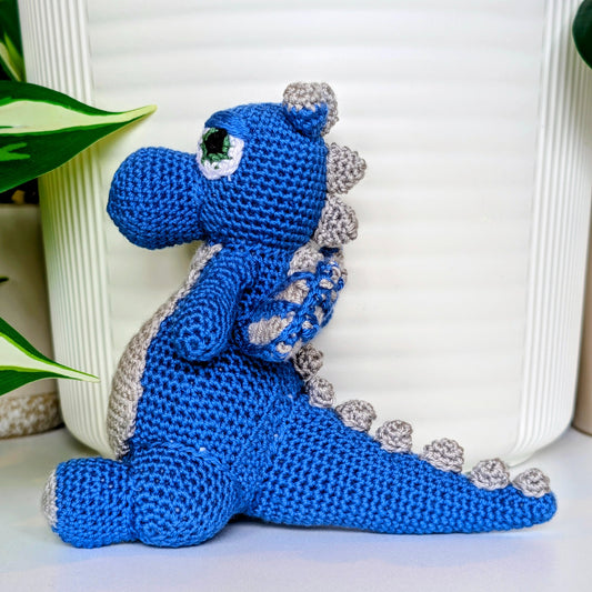 Dragon Sitting Amigurumi - Handmade Crochet Plushie