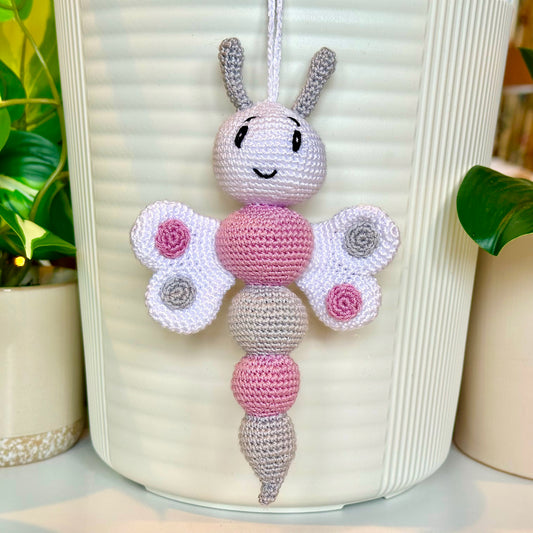 Dragonfly Amigurumi - M (White Pastel) - Crochet Plushie