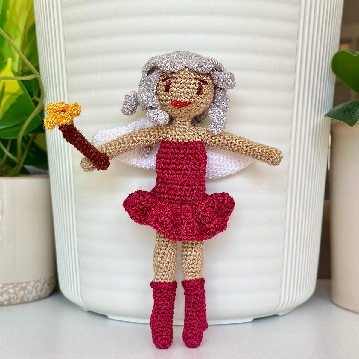 Fairy Doll in Stockings - Crochet Amigurumi