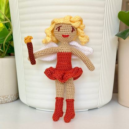 Fairy Doll in Stockings - Crochet Amigurumi