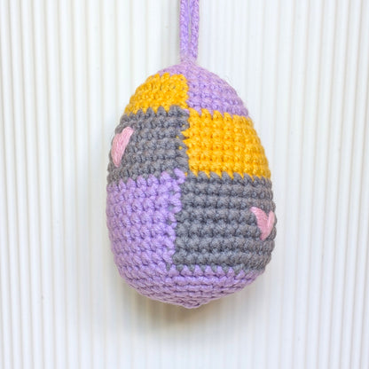 Embroidered Eggs - Crochet Plush Charm