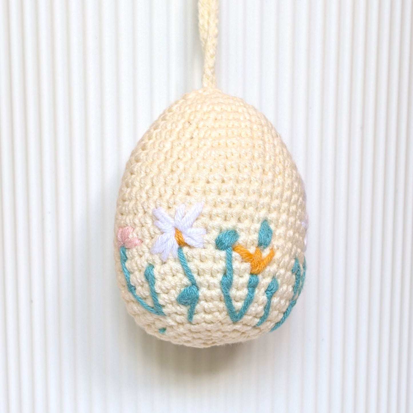 Embroidered Eggs - Crochet Plush Charm