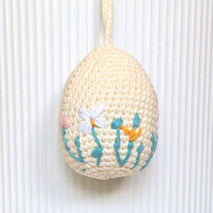Embroidered Eggs - Crochet Plush Charm