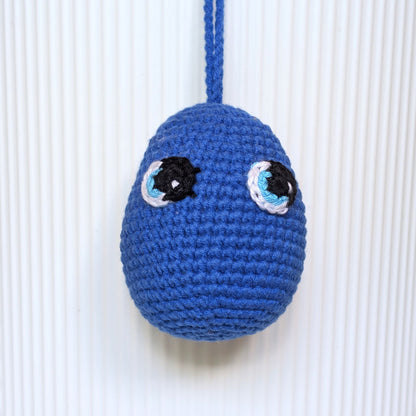 Embroidered Eggs - Crochet Plush Charm