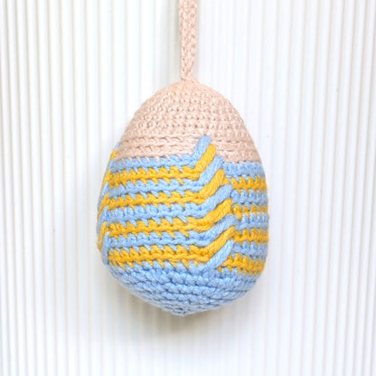 Embroidered Eggs - Crochet Plush Charm