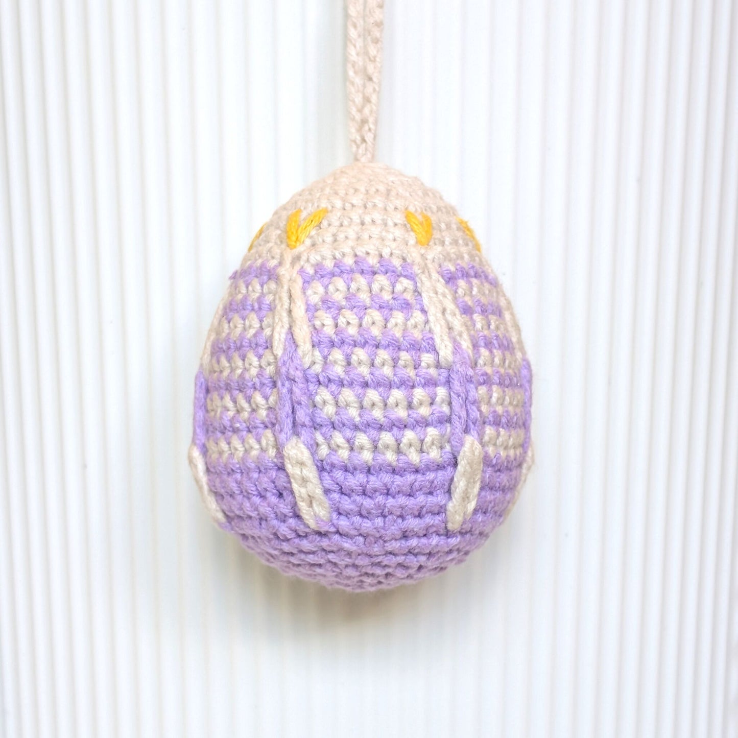 Embroidered Eggs - Crochet Plush Charm
