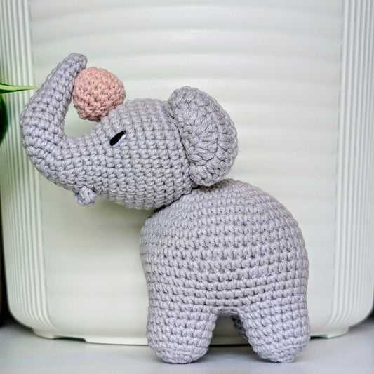 Elephant - Light Grey with Ball