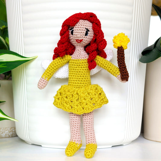 Fairy with a Wand Amigurumi - Handmade Crochet Doll