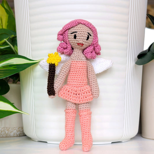 Fairy Doll in Stockings - Crochet Amigurumi