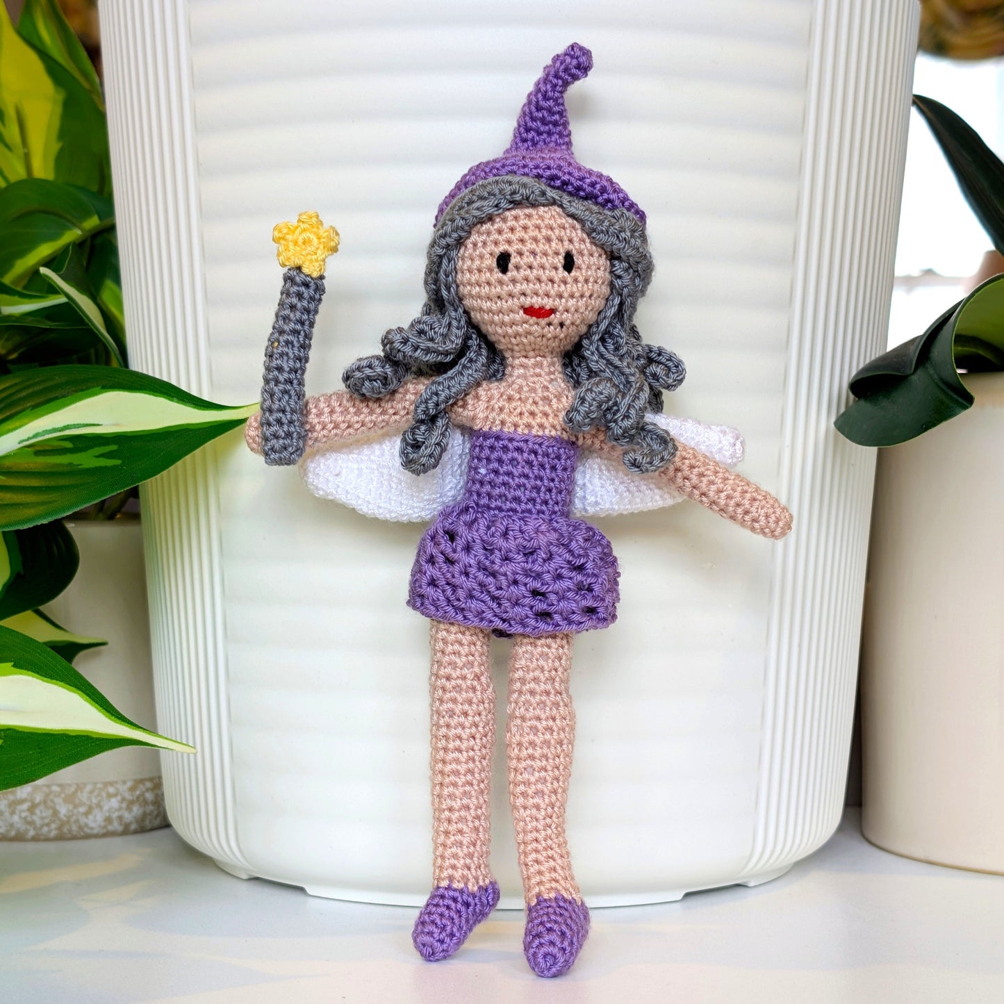 Fairy in Dress & Hat Amigurumi - Handmade Crochet Doll