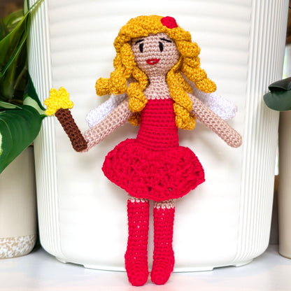 Fairy Doll in Stockings - Crochet Amigurumi