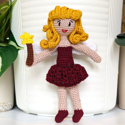 Fairy with a Wand Amigurumi - Handmade Crochet Doll