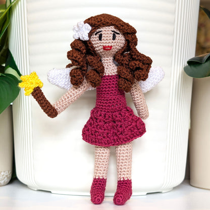 Fairy with a Wand Amigurumi - Handmade Crochet Doll