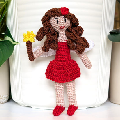 Fairy with a Wand Amigurumi - Handmade Crochet Doll