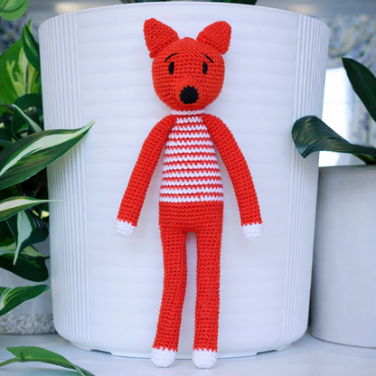 Fox Standing Amigurumi - Handmade Crochet Plushie