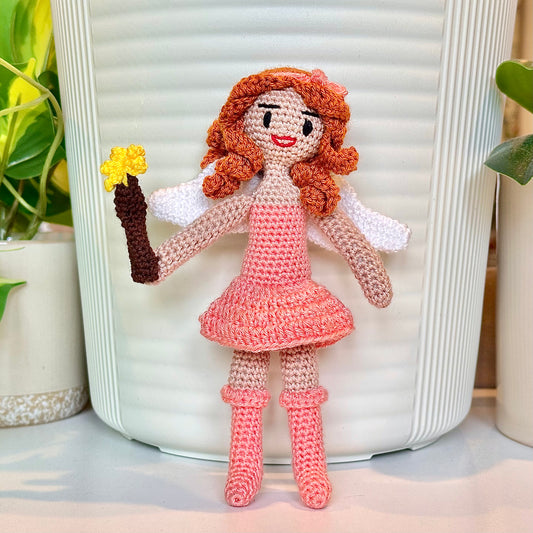 Fairy Doll in Stockings - Crochet Amigurumi