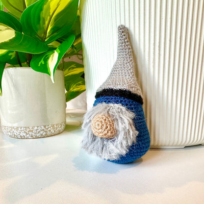 Nordic Farmstead Gnome - Handmade Amigurumi Figurine