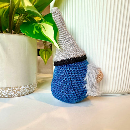 Nordic Farmstead Gnome - Handmade Amigurumi Figurine