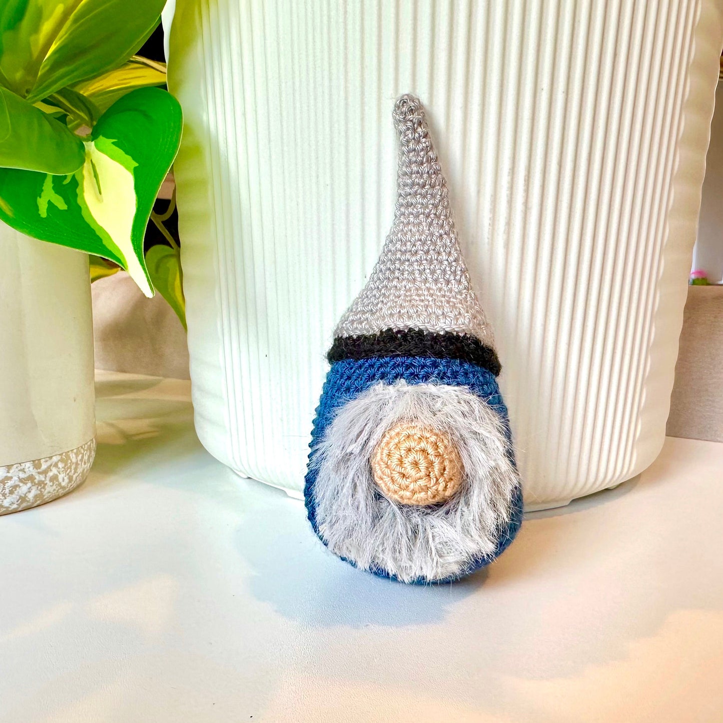 Nordic Farmstead Gnome - Handmade Amigurumi Figurine