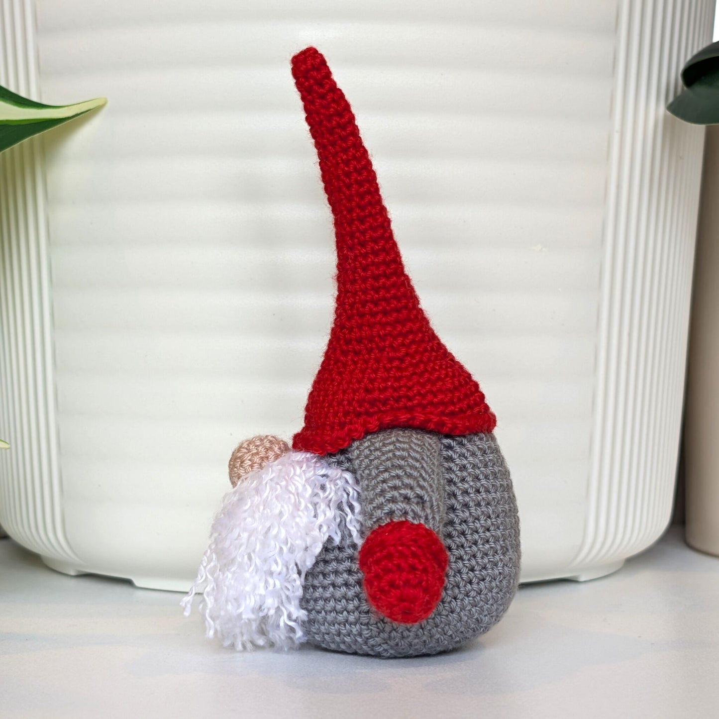 Holiday Scandi Gnome - Handmade Crochet Plush Figurine