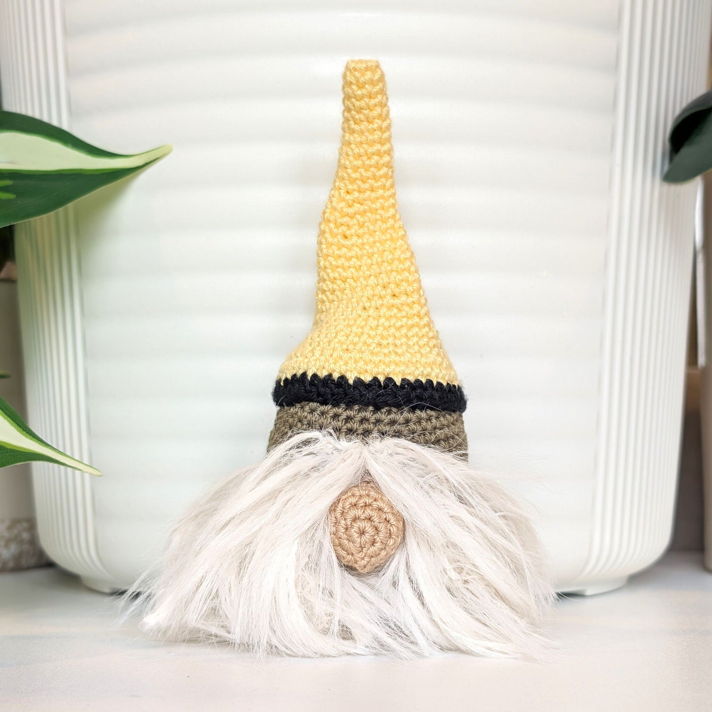 Nordic Farmstead Gnome - Handmade Amigurumi Figurine