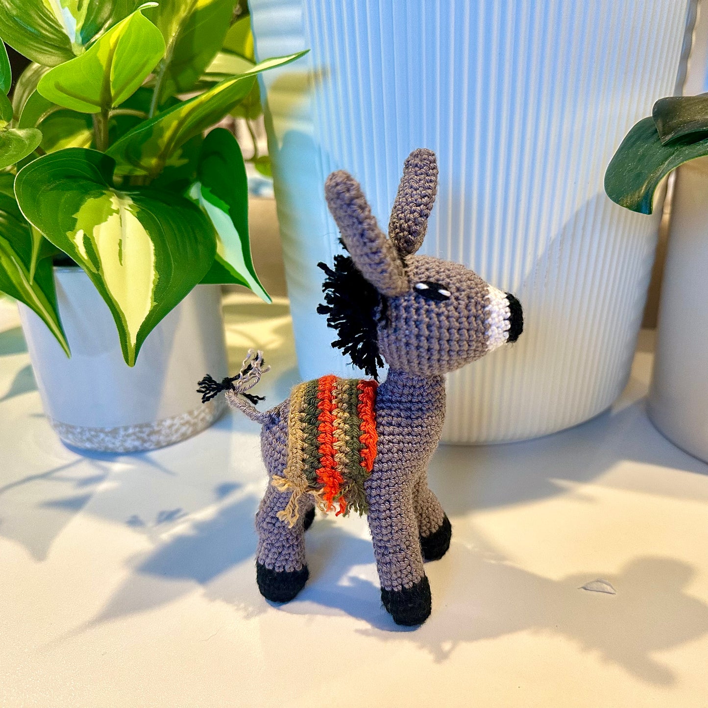 Donkey Mini/Small Crochet Plush Figurine