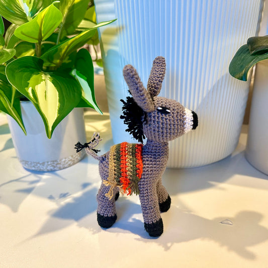 Donkey Mini/Small Crochet Plush Figurine