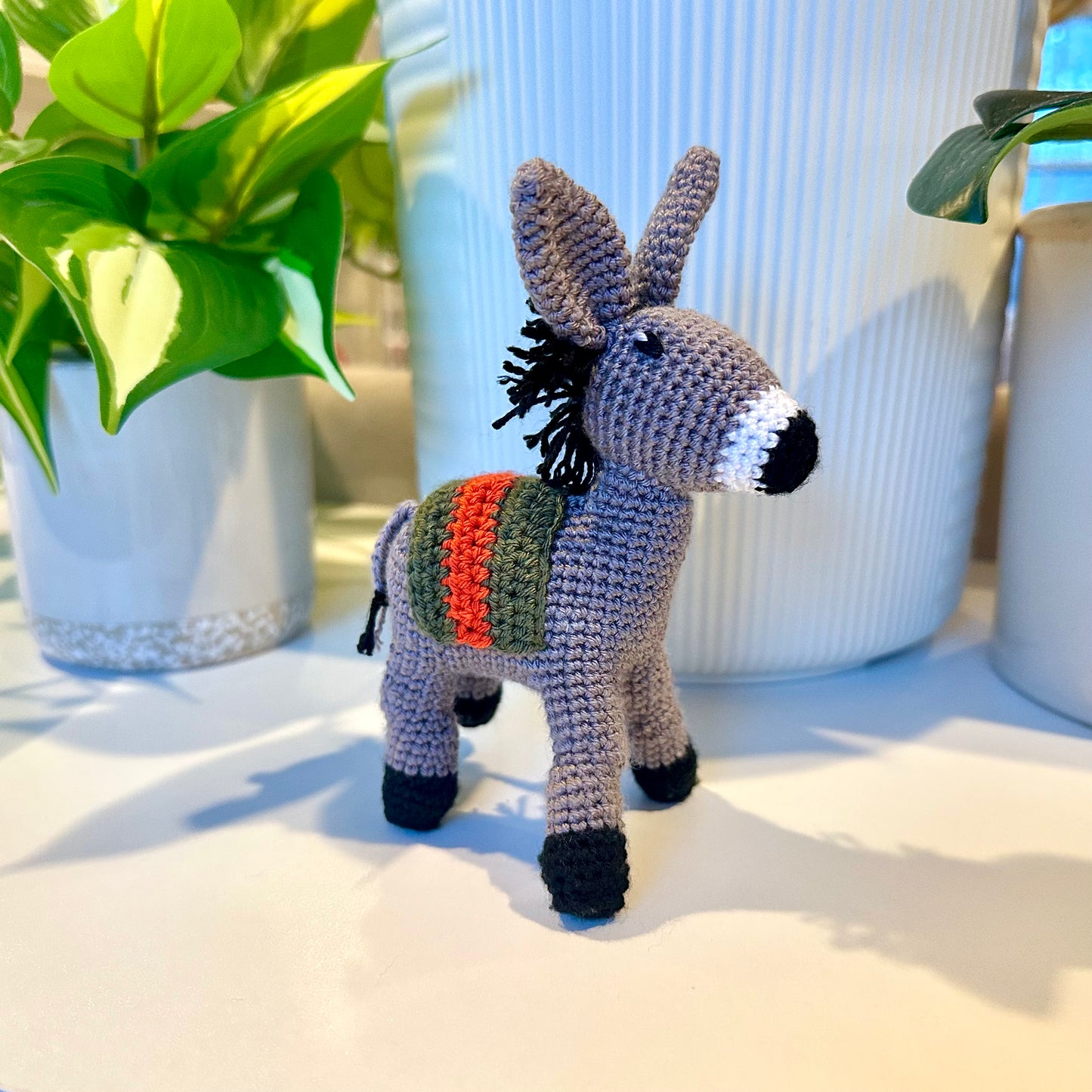 Donkey Mini/Small Crochet Plush Figurine