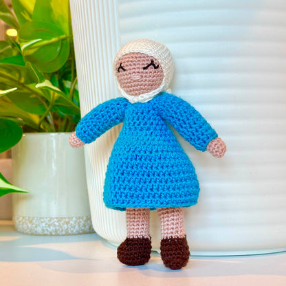 Doll in Hijab Amigurumi - Handmade Crochet Plush Figurine